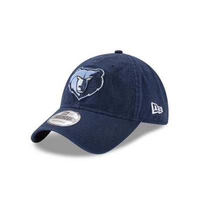 Blue Memphis Grizzlies Hat - New Era NBA Core Classic 9TWENTY Adjustable Caps USA3576281